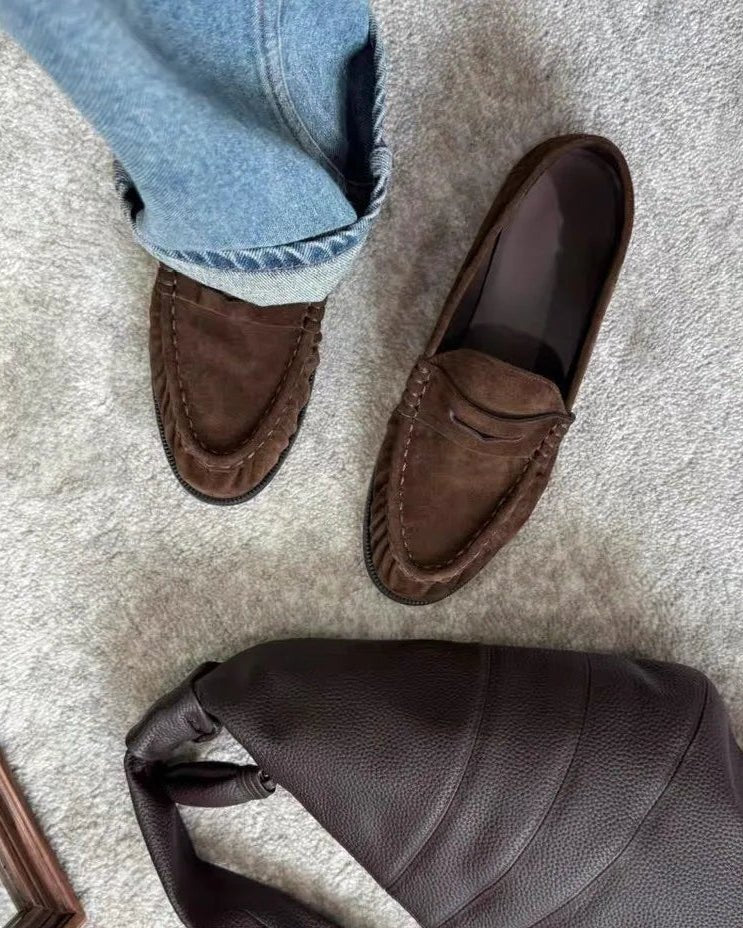 Mocassins à enfiler Fiona en simili cuir