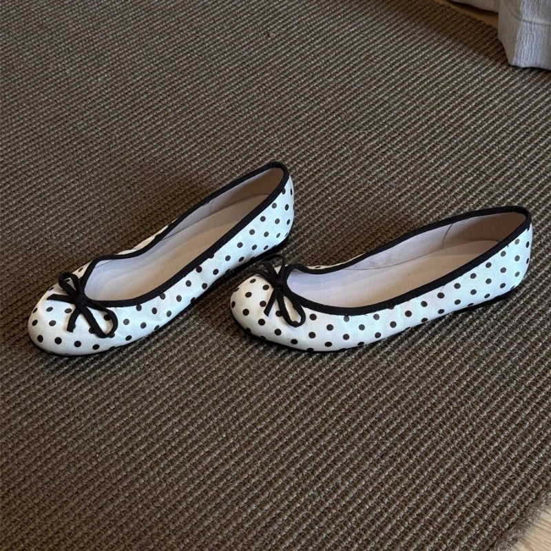 Ballerines Georgette à pois