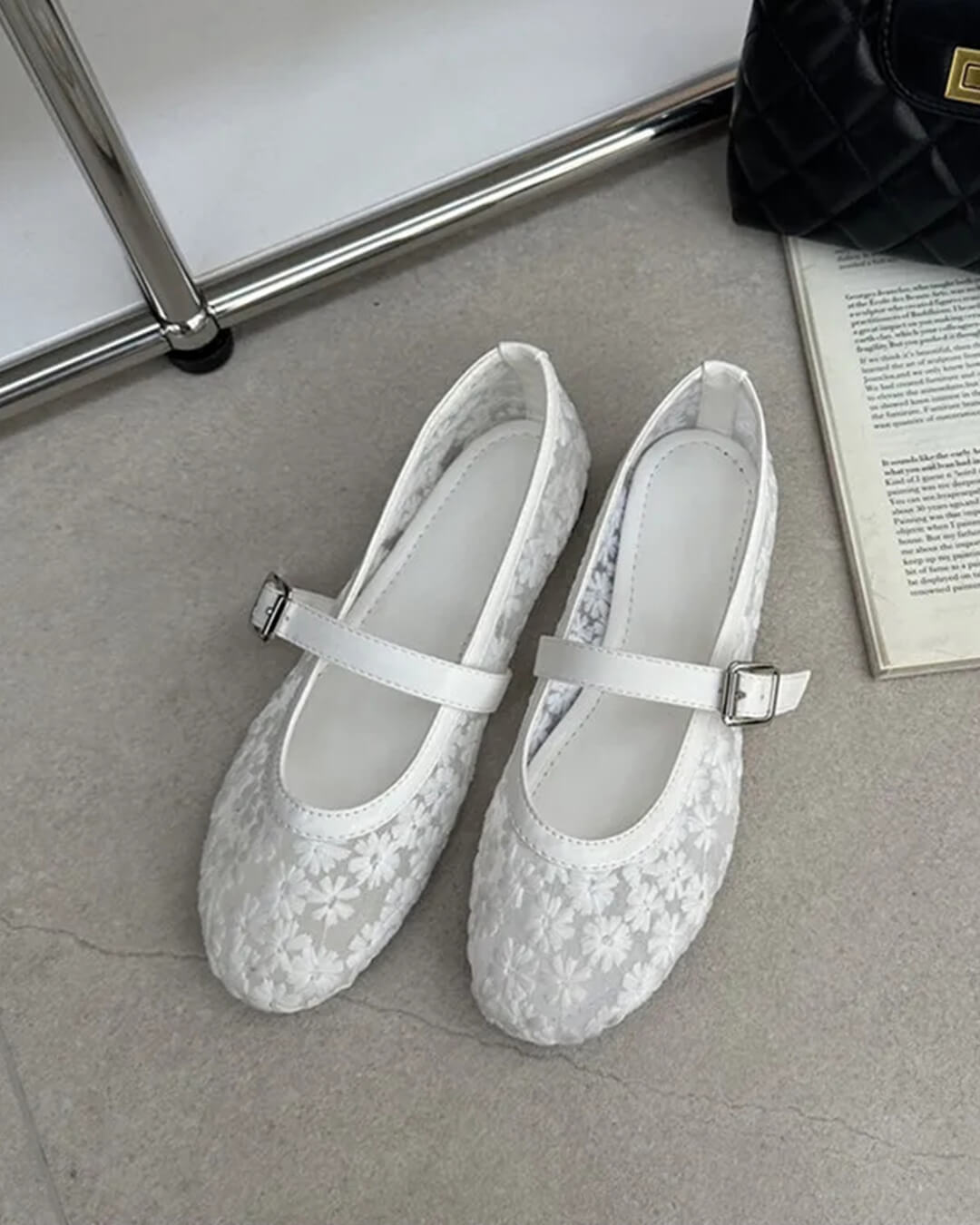 Ballerines Mary Jane en mesh Helen
