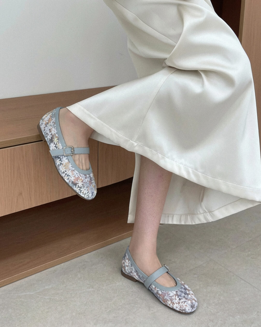 Ballerines Mary Jane en mesh Helen
