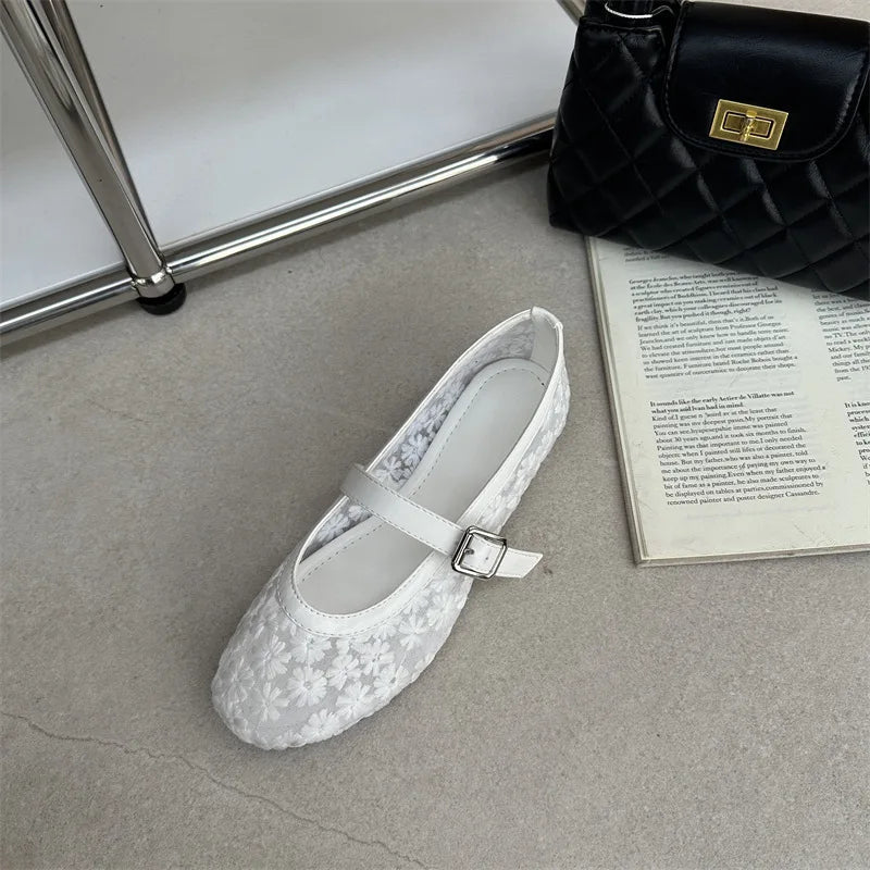 Ballerines Mary Jane en mesh Helen