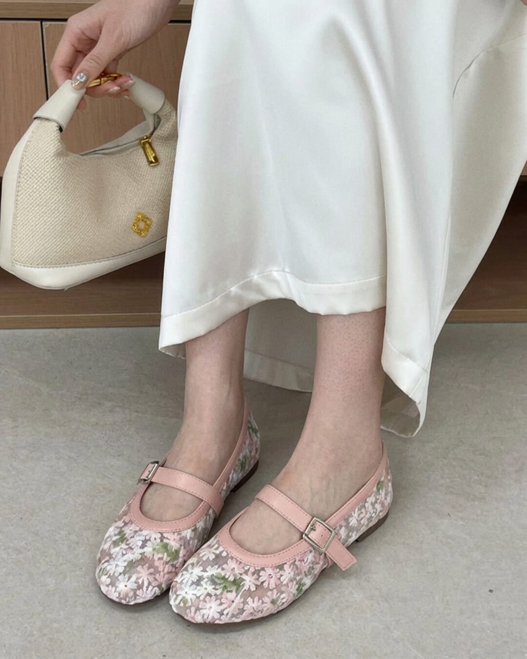Ballerines Mary Jane en mesh Helen