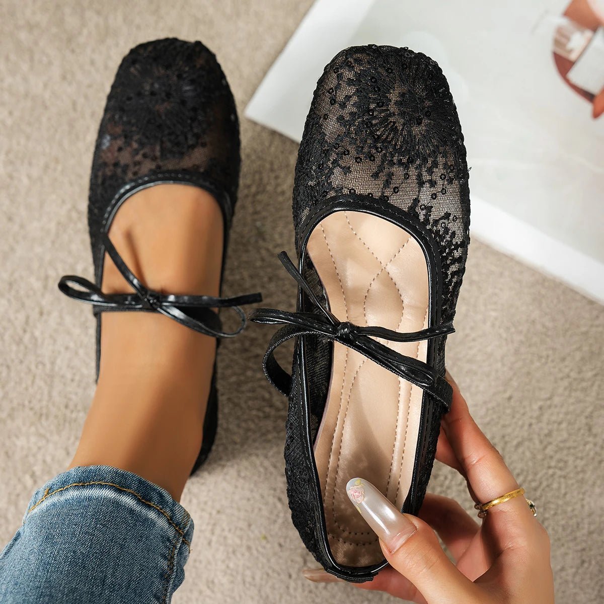 Ballerines en mesh Joan