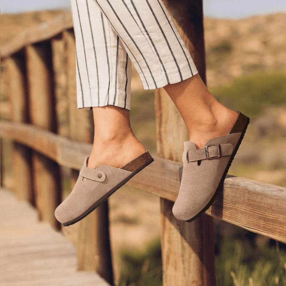Sandales mule Minerva à boucle réglable