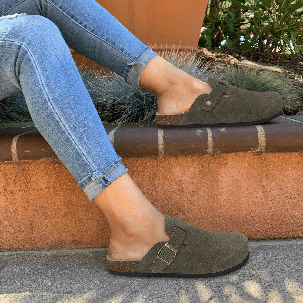 Sandales mule Minerva à boucle réglable