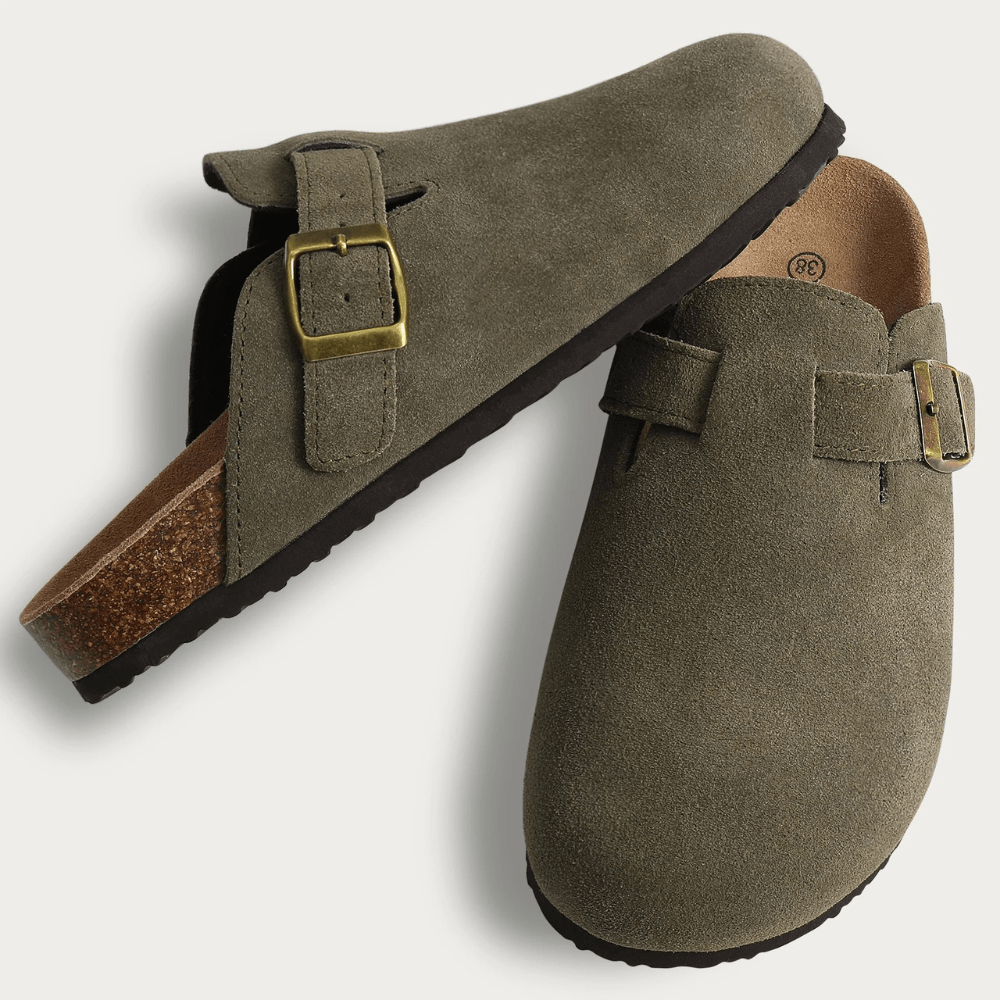 Sandales mule Minerva à boucle réglable