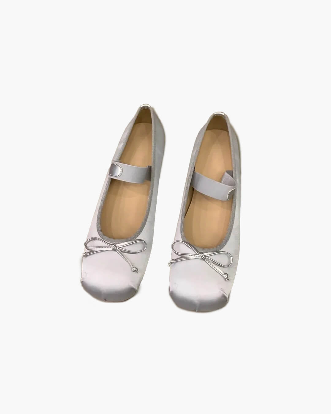 Ballerines en satin avec nœud Pamela