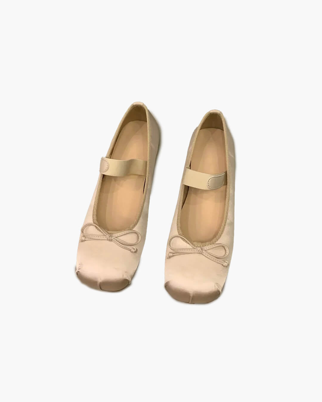 Ballerines en satin avec nœud Pamela