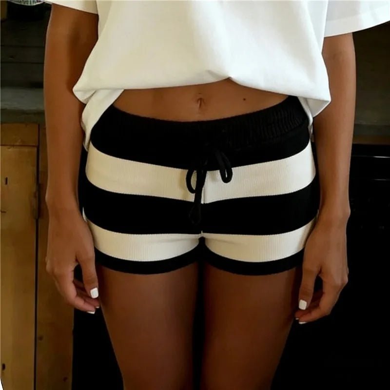 Short Nina en maille rayée