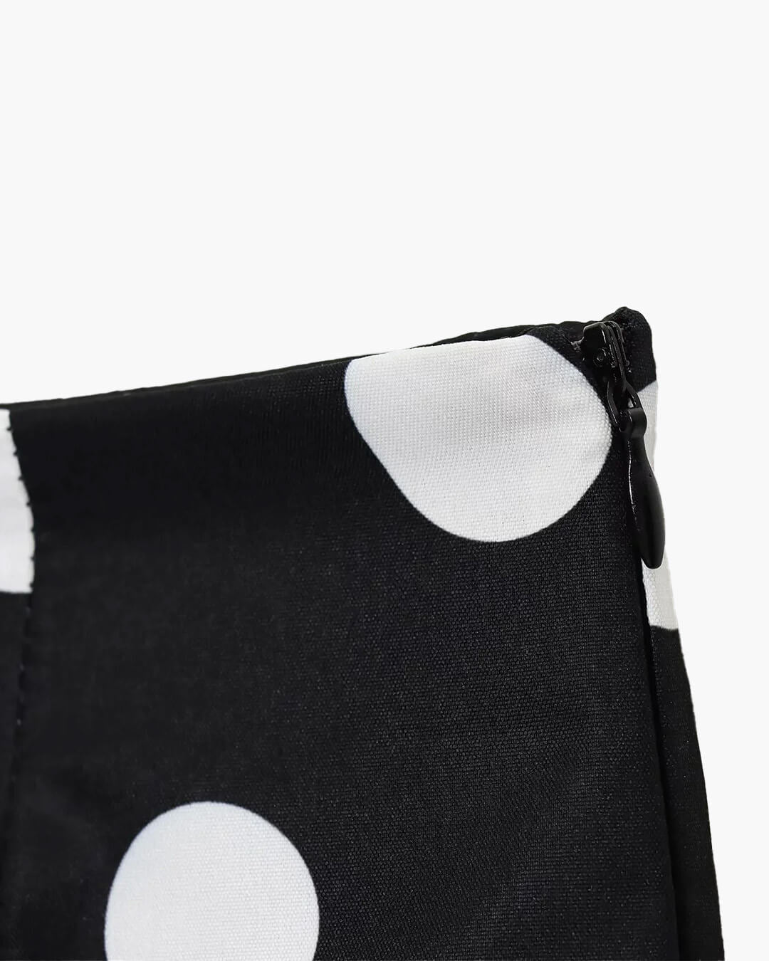 Short mini à pois taille haute Caroline
