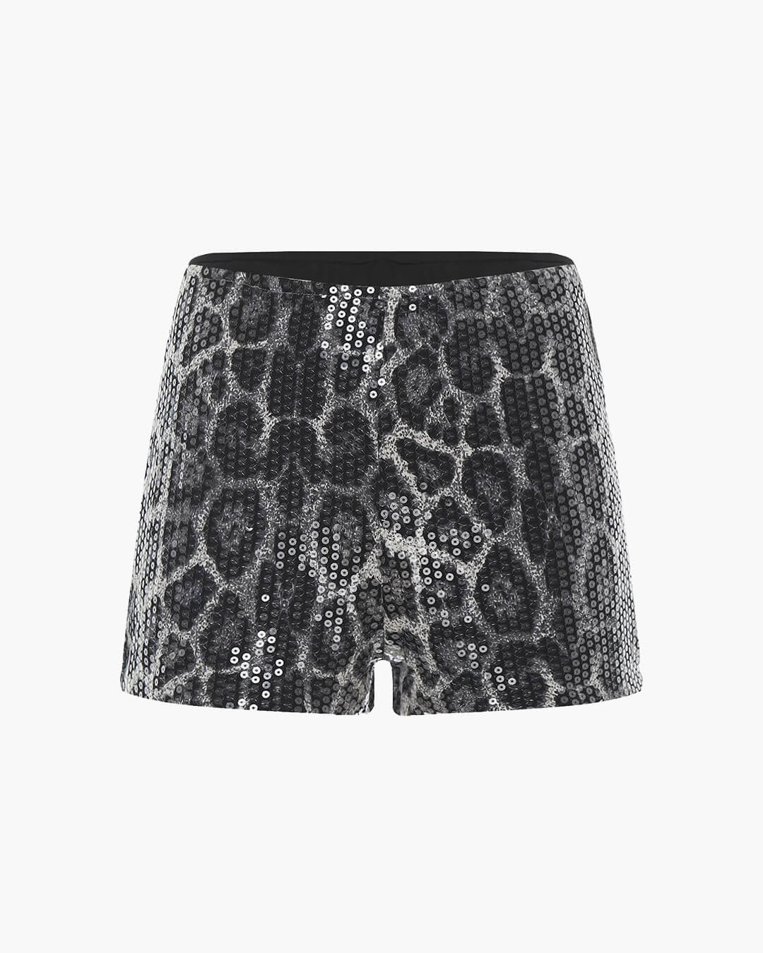 Short Quennie à sequins imprimé animal