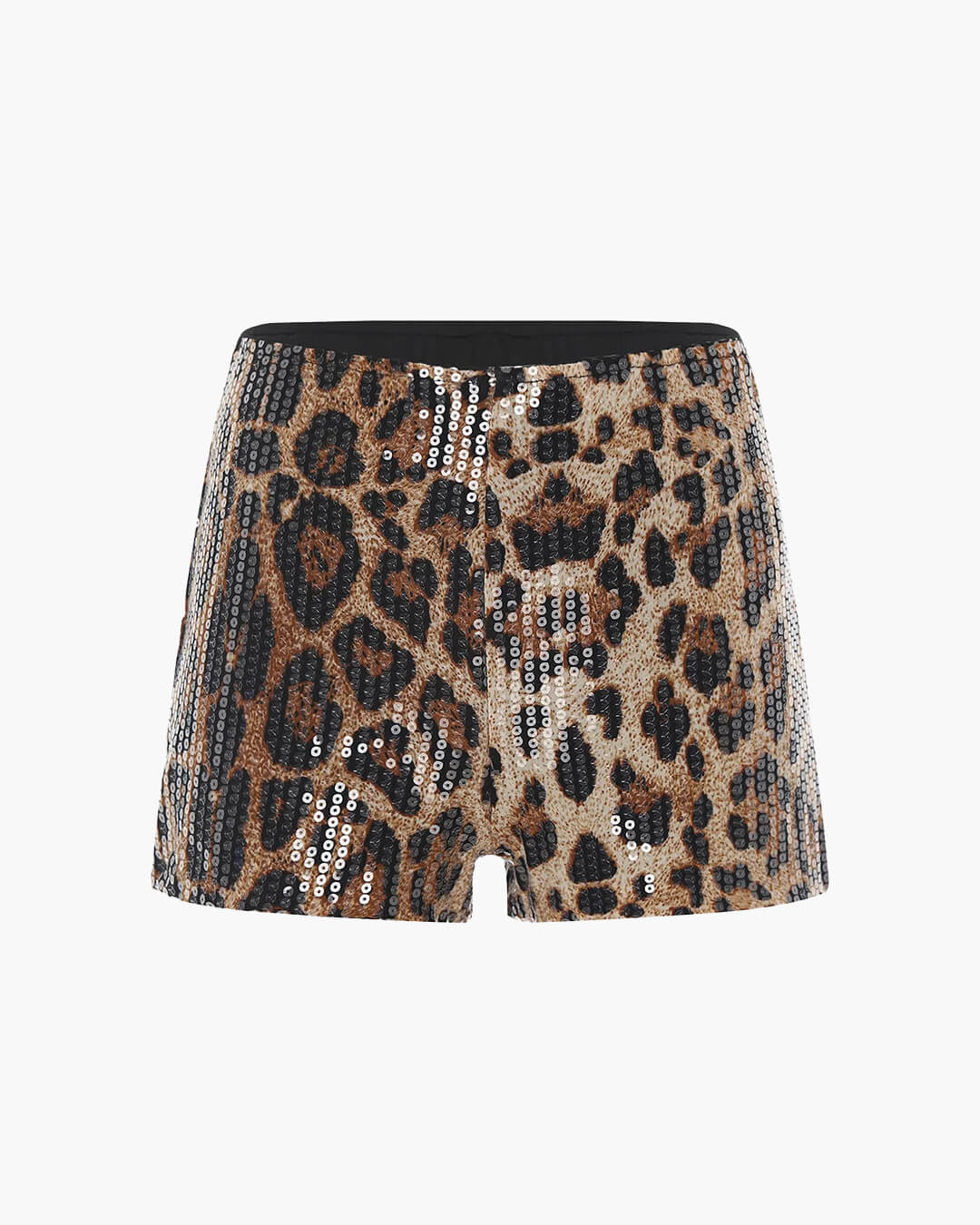 Short Quennie à sequins imprimé animal