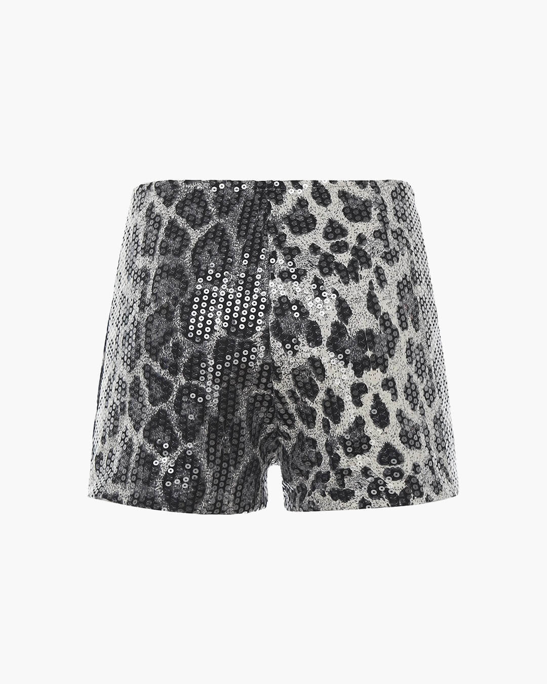Short Quennie à sequins imprimé animal