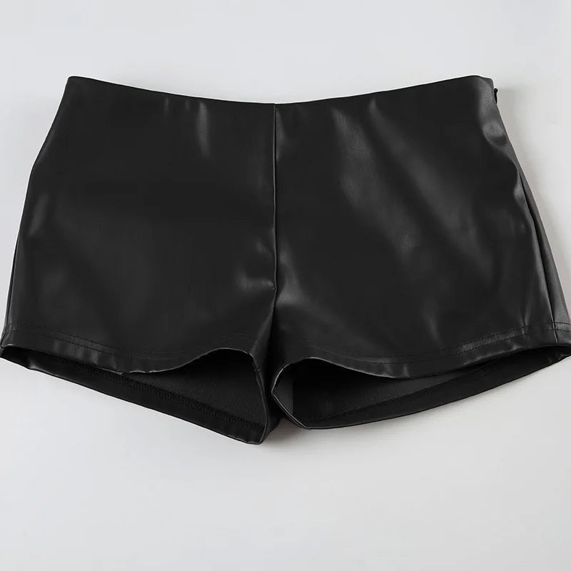 Short en cuir style hipster Rhian