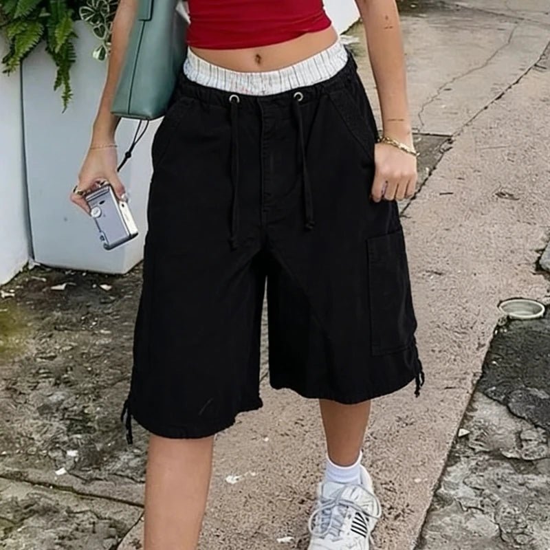 Short cargo en jean Riley coupe ample