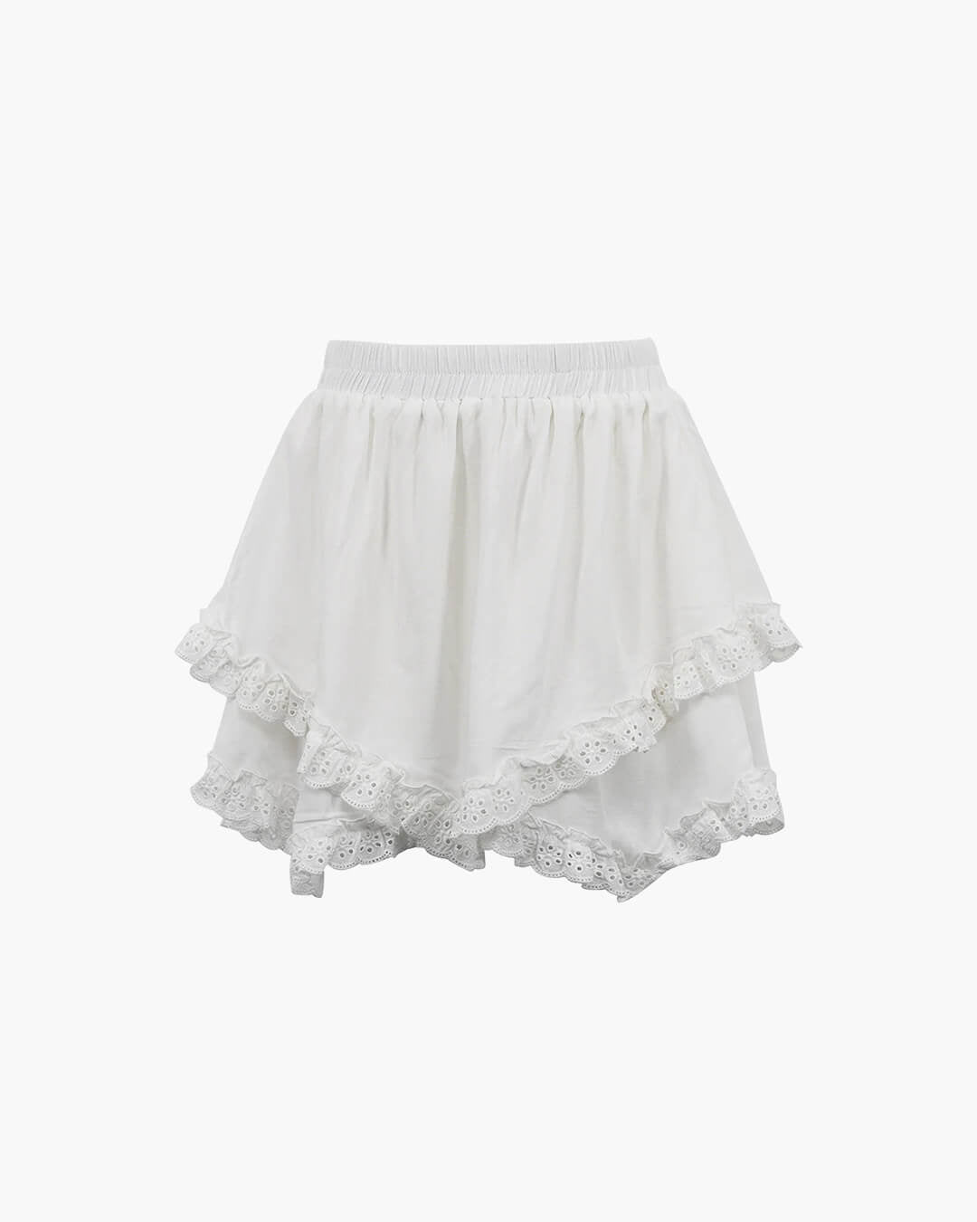 Jupe mini Kyrie à volants superposés