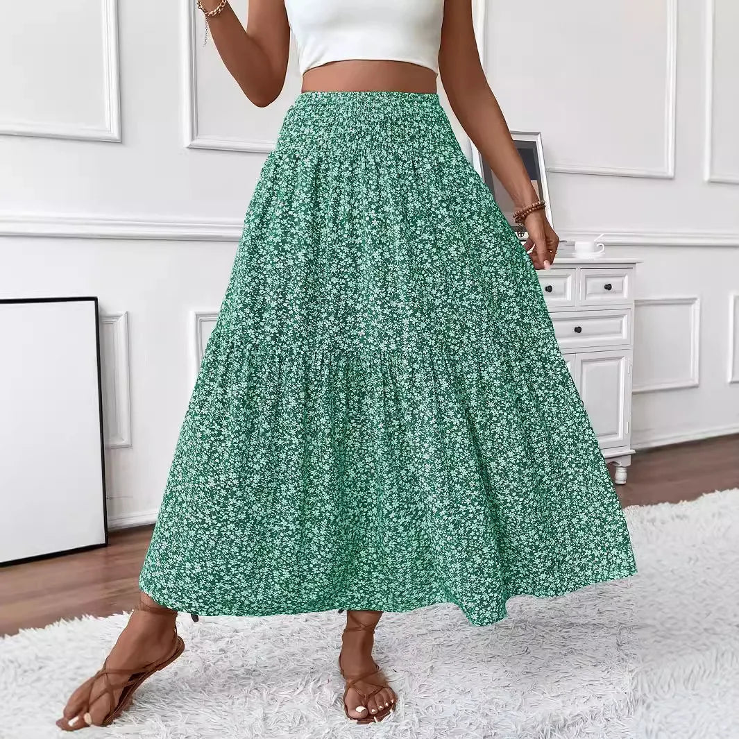 Jupe maxi bohème fleurie Rivka
