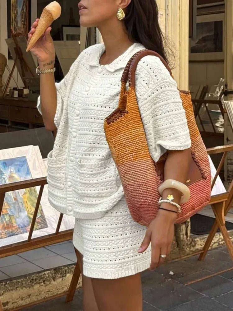 Ensemble deux pièces en maille Amaia pour l’été