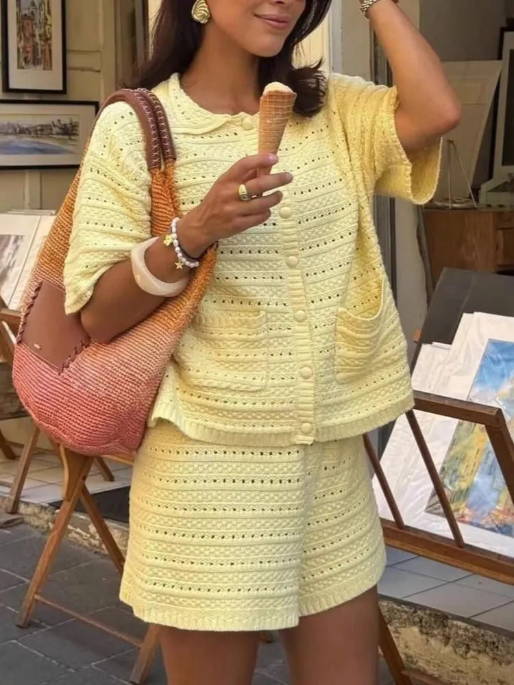 Ensemble deux pièces en maille Amaia pour l’été