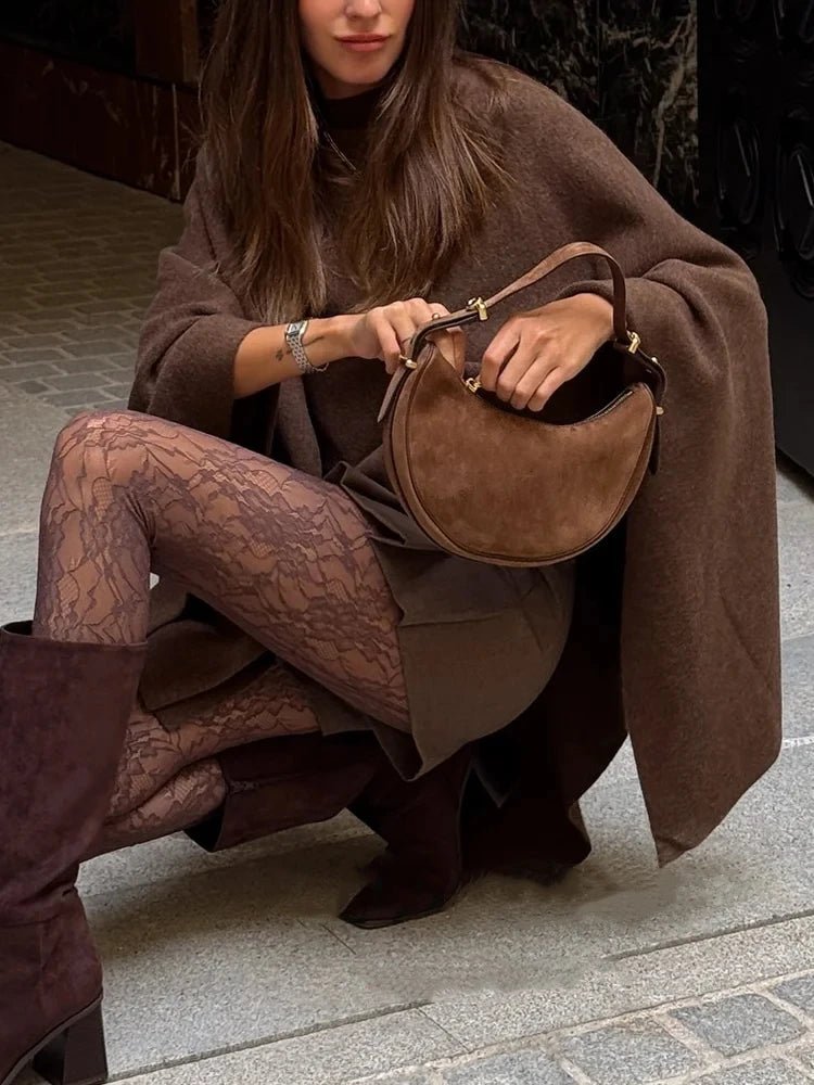 Poncho en maille Adelinka