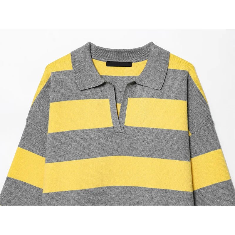 Pull Elena rayé à col polo