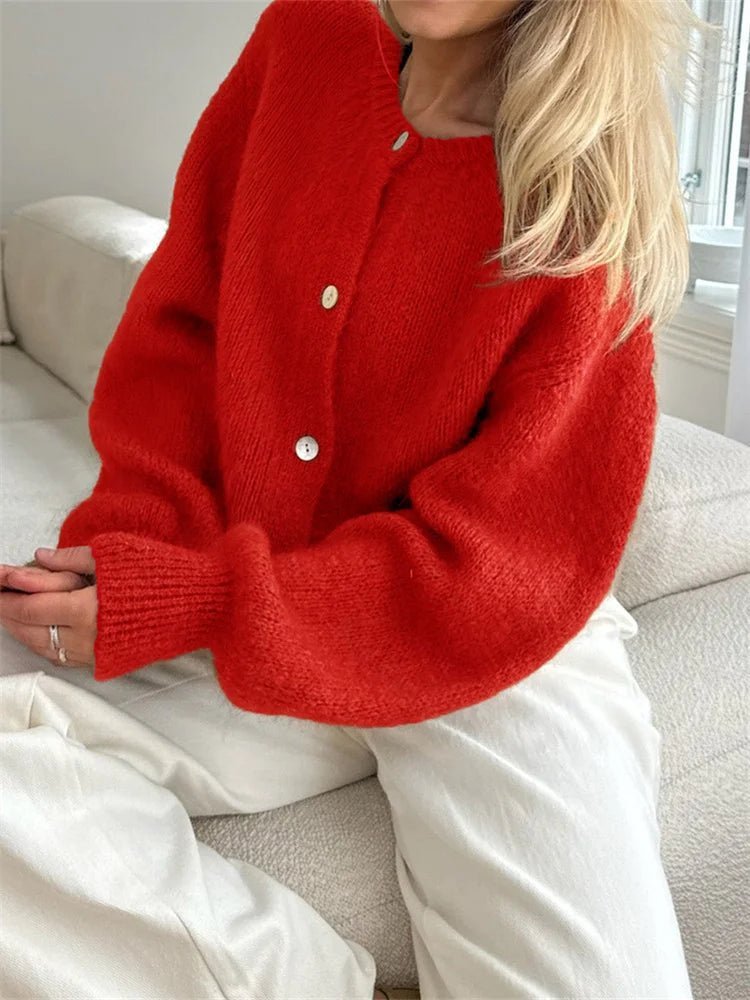 Gilet en maille duveteuse Freya