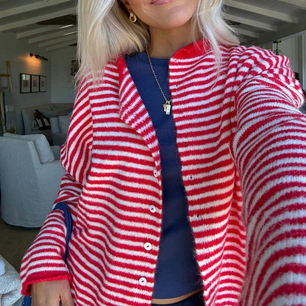 Cardigan Sofia à rayures