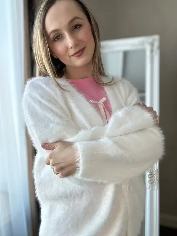 Cardigan douillet en maille Terry