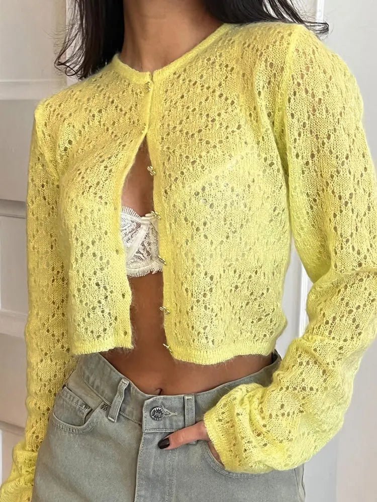 Cardigan court transparent Tessa