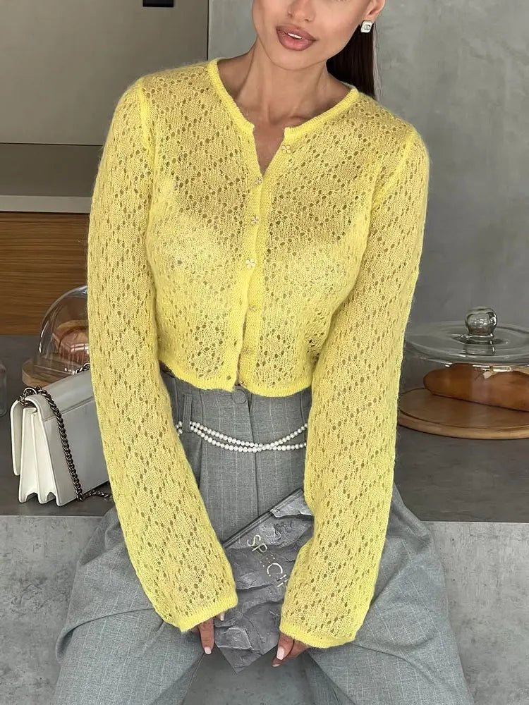 Cardigan court transparent Tessa