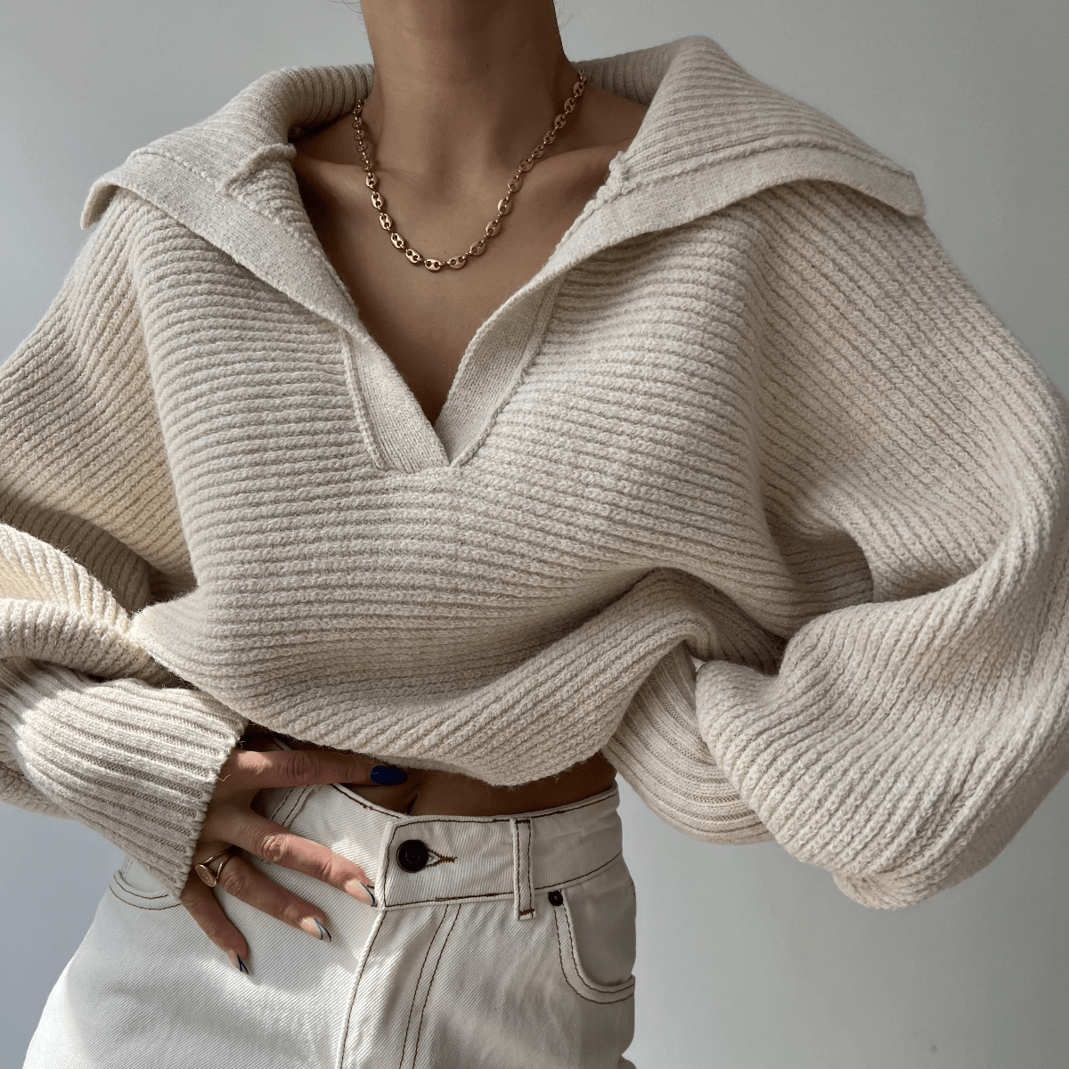 Pull oversize en maille Kath