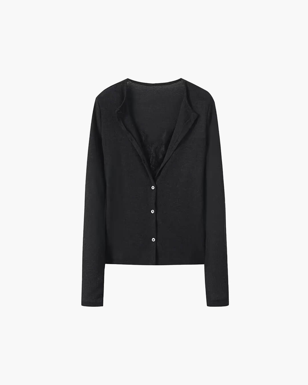 Top Ada avec empiècements et dentelle
