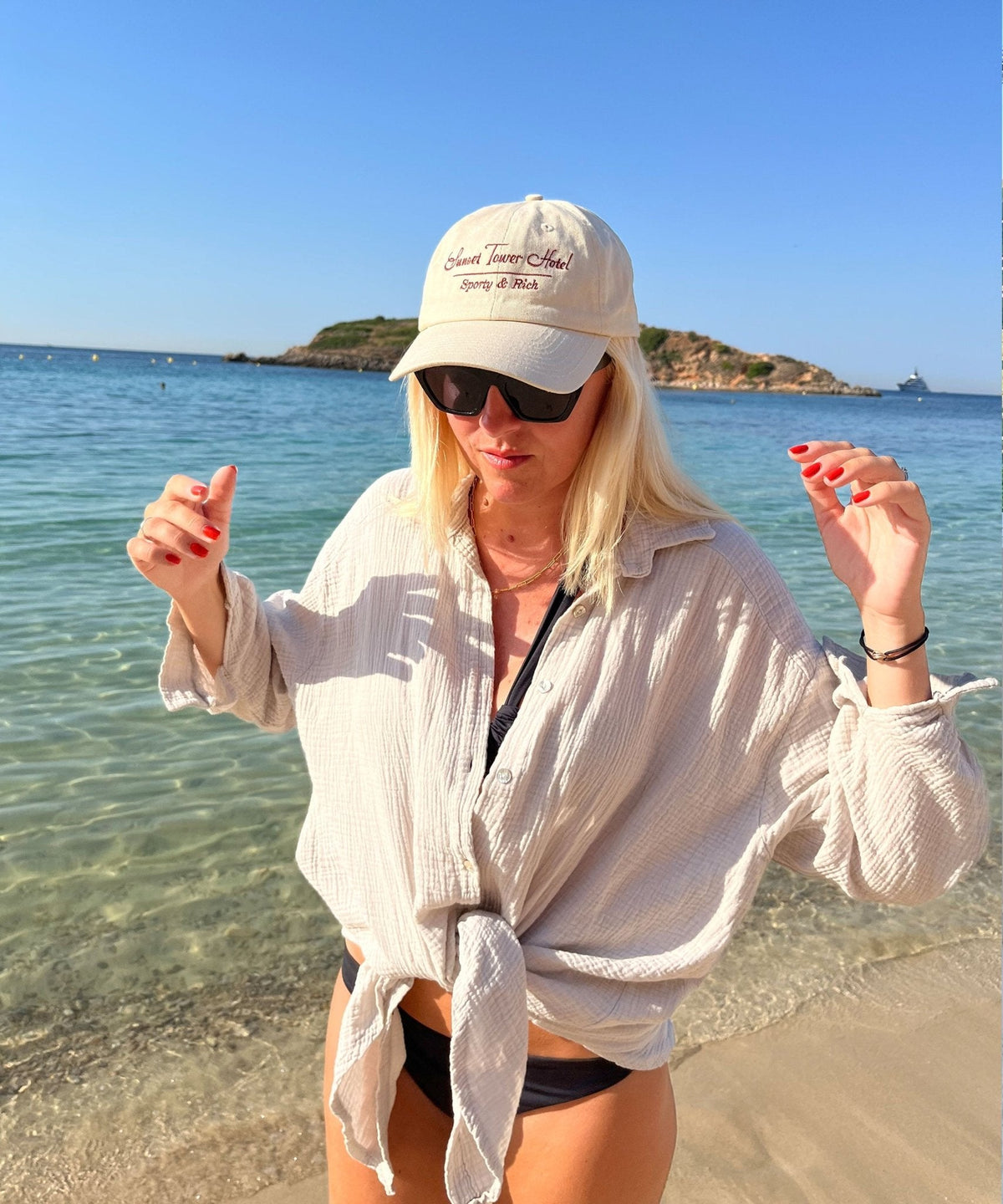 Blouse oversize en mousseline Freya