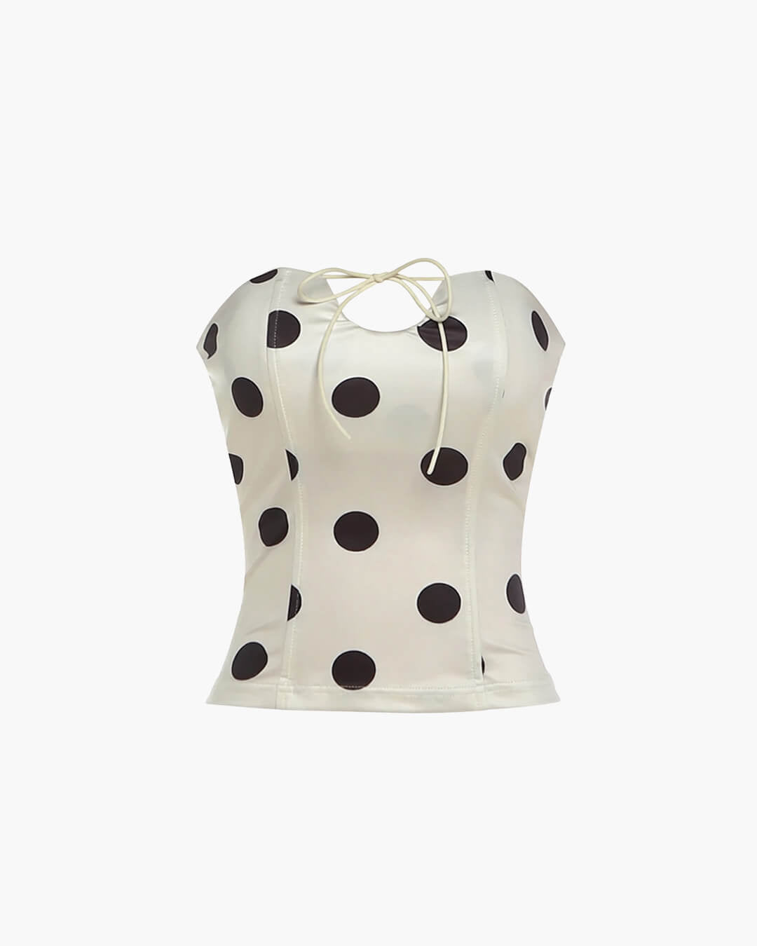 Top Jaida bustier à pois