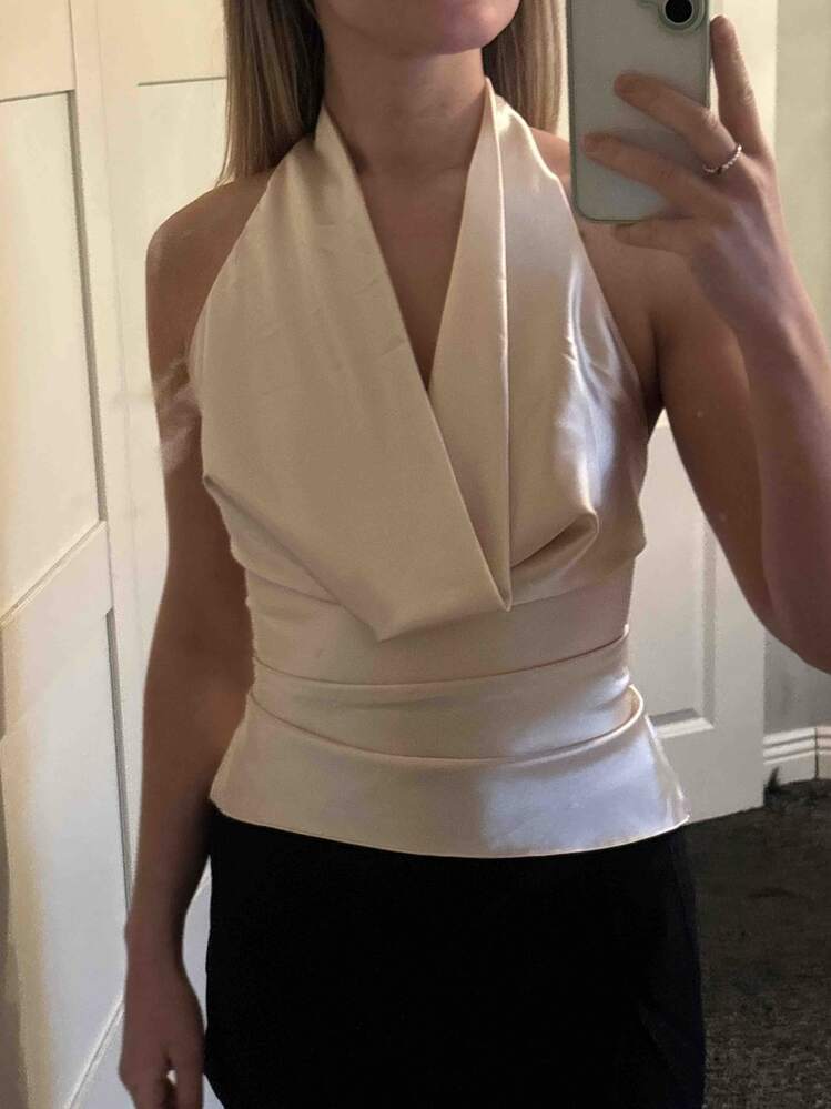 Top dos nu à décolleté plongeant Jeriza