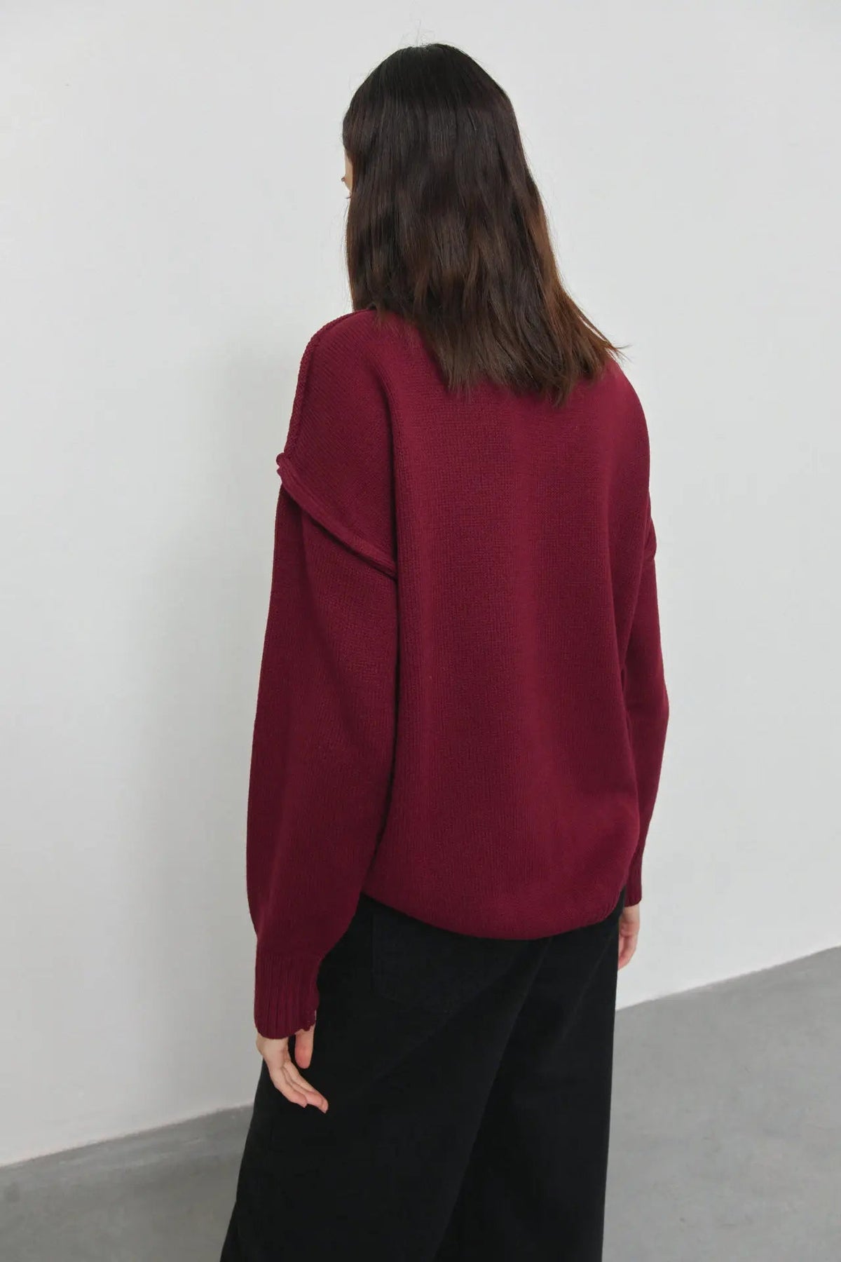 Pull en maille à col montant Katie