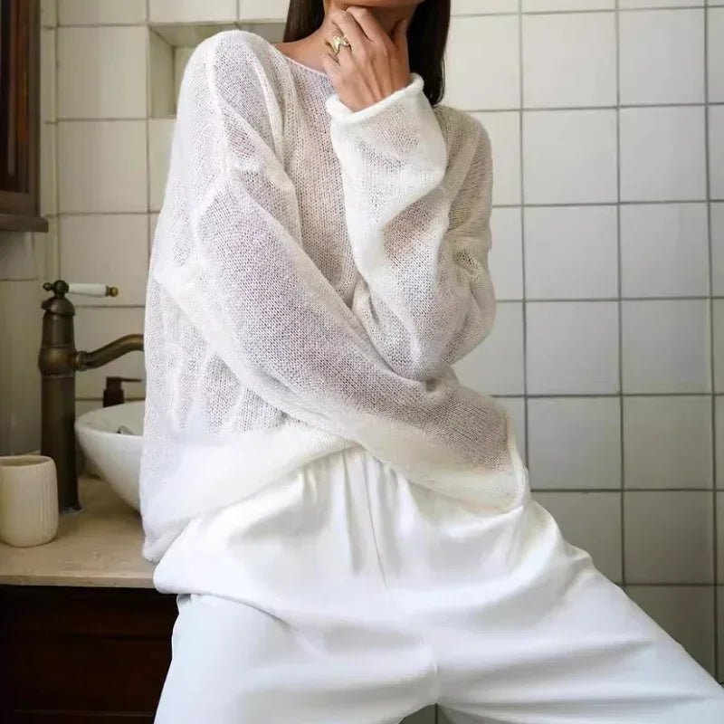 Pull ample translucide Lilian