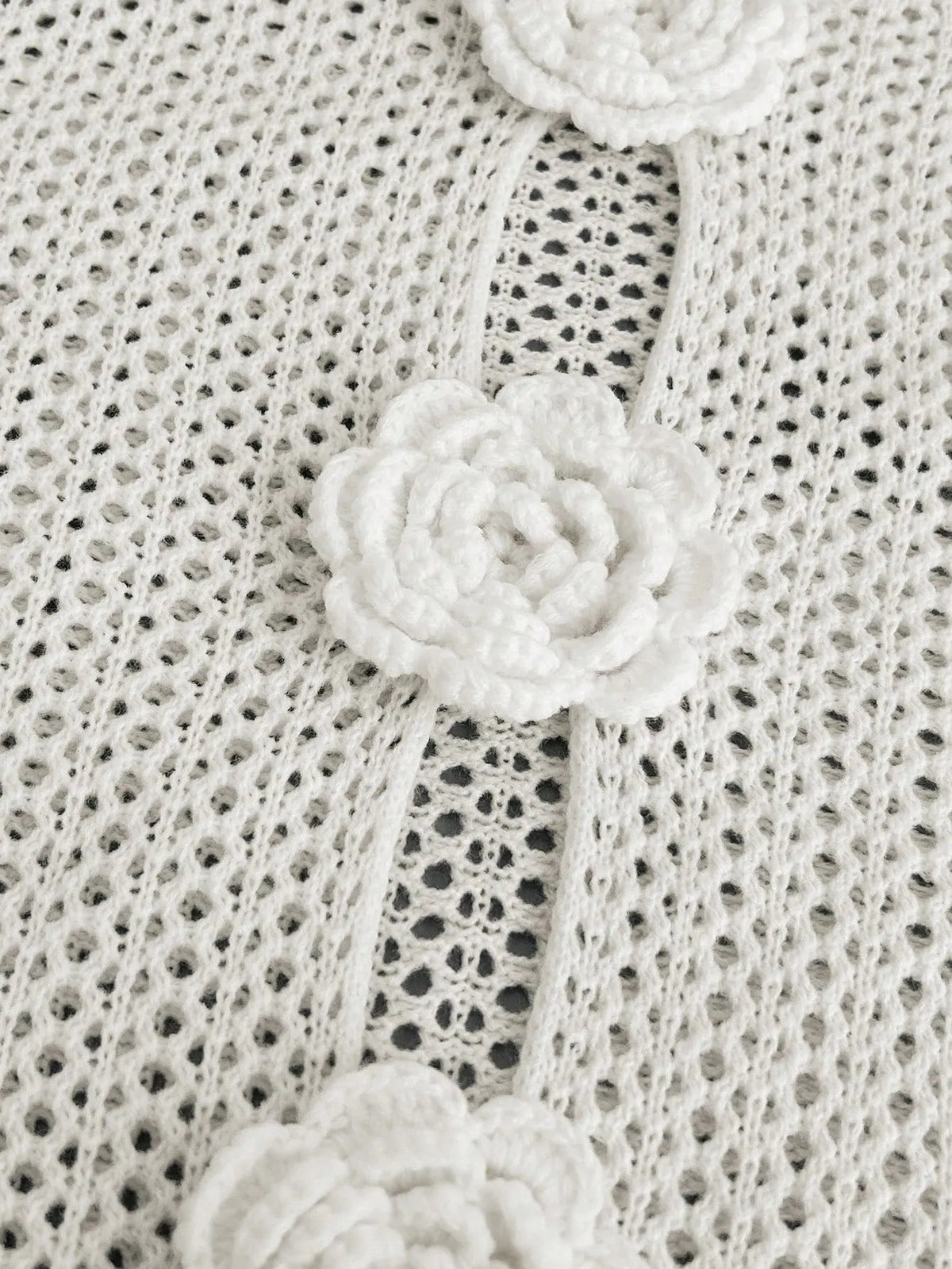 Sortie de plage en crochet avec fleurs Marley