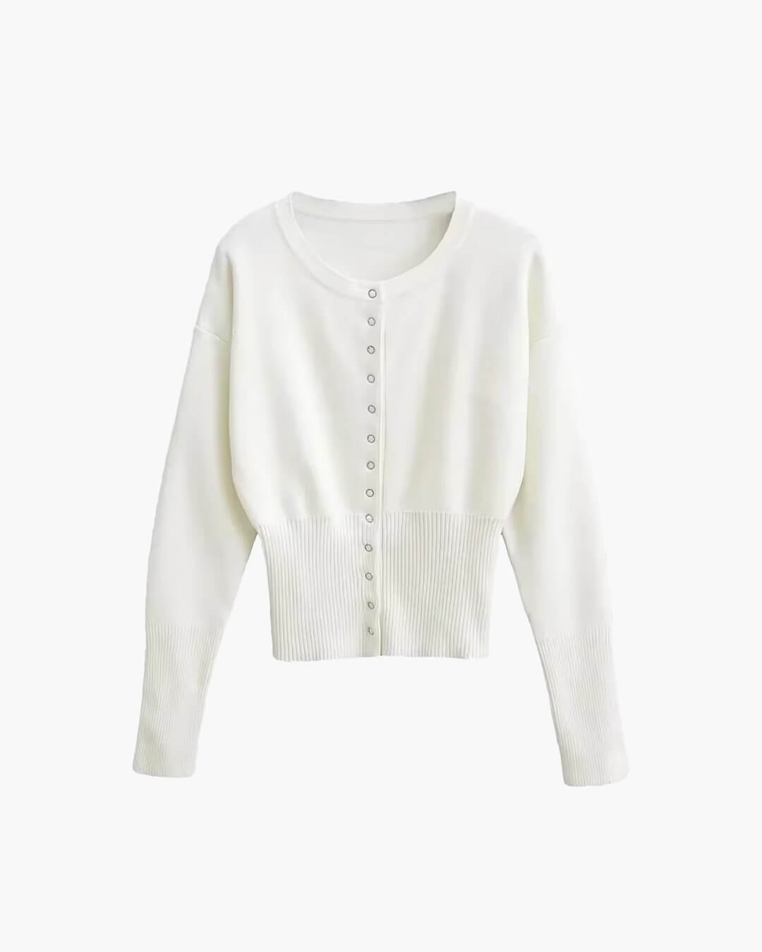 Cardigan en maille à boutons-pression Shelly