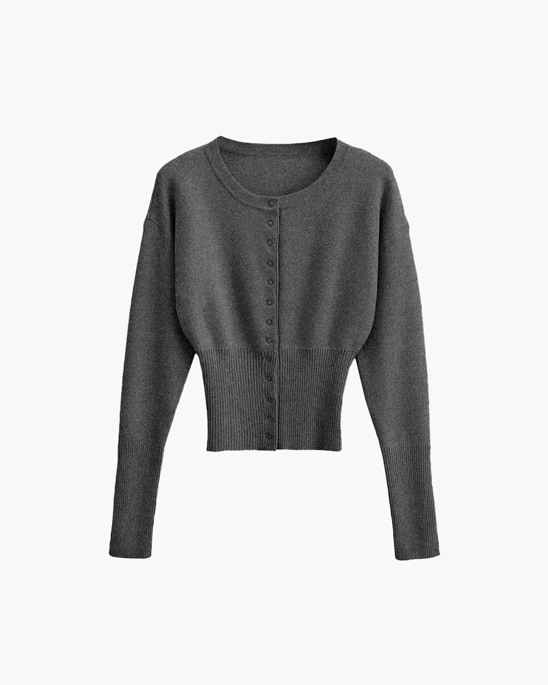 Cardigan en maille à boutons-pression Shelly