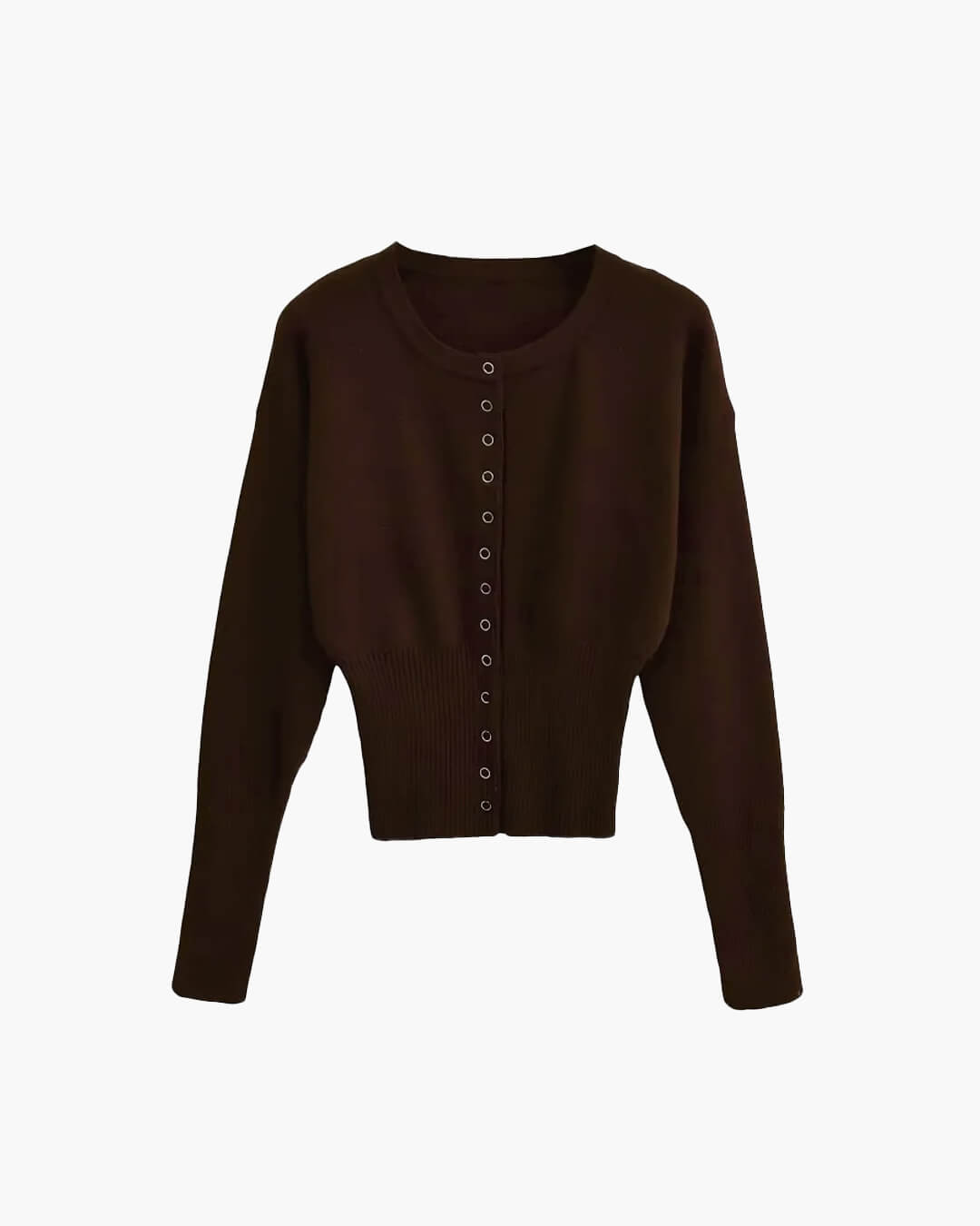 Cardigan en maille à boutons-pression Shelly