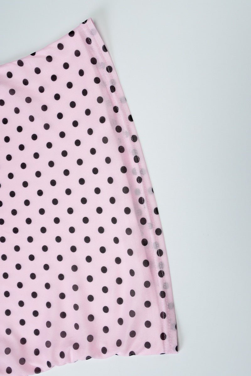 Top à bretelles Tatum à pois et décolleté en V