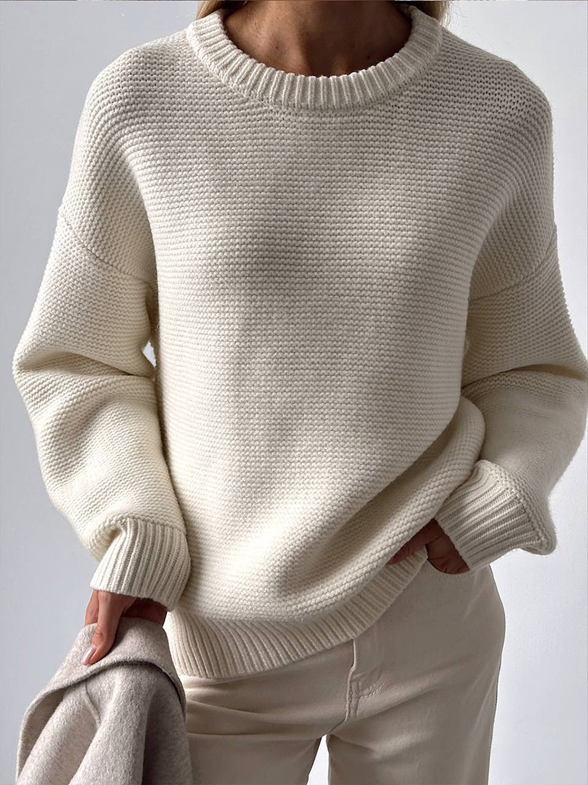 Aisionn - Jersey en maille de coton