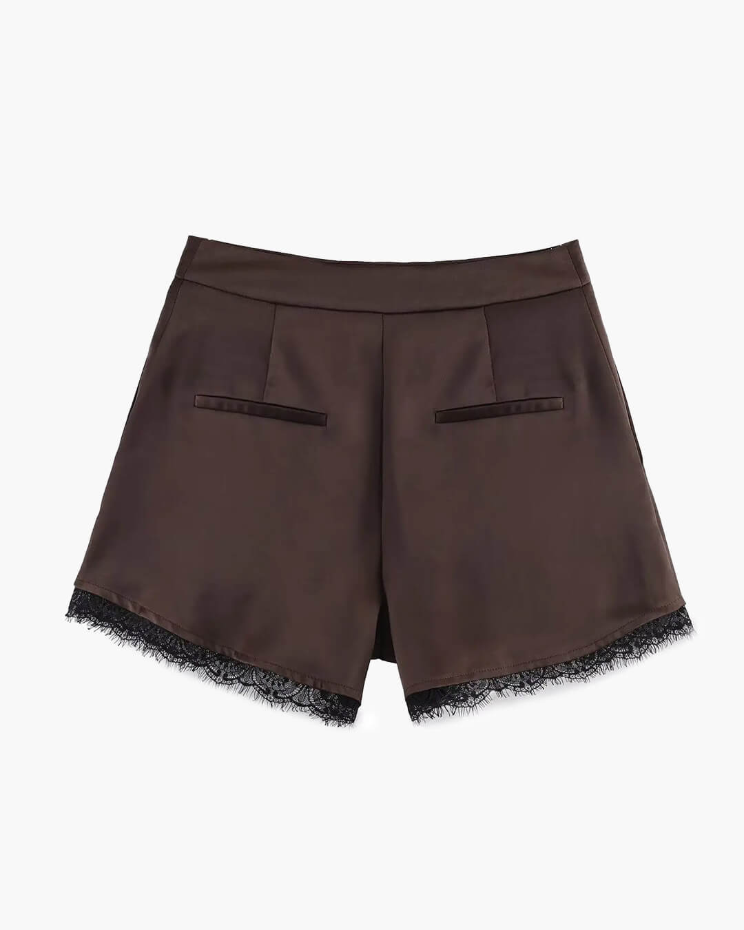 Shorty mini Xylia en satin avec dentelle