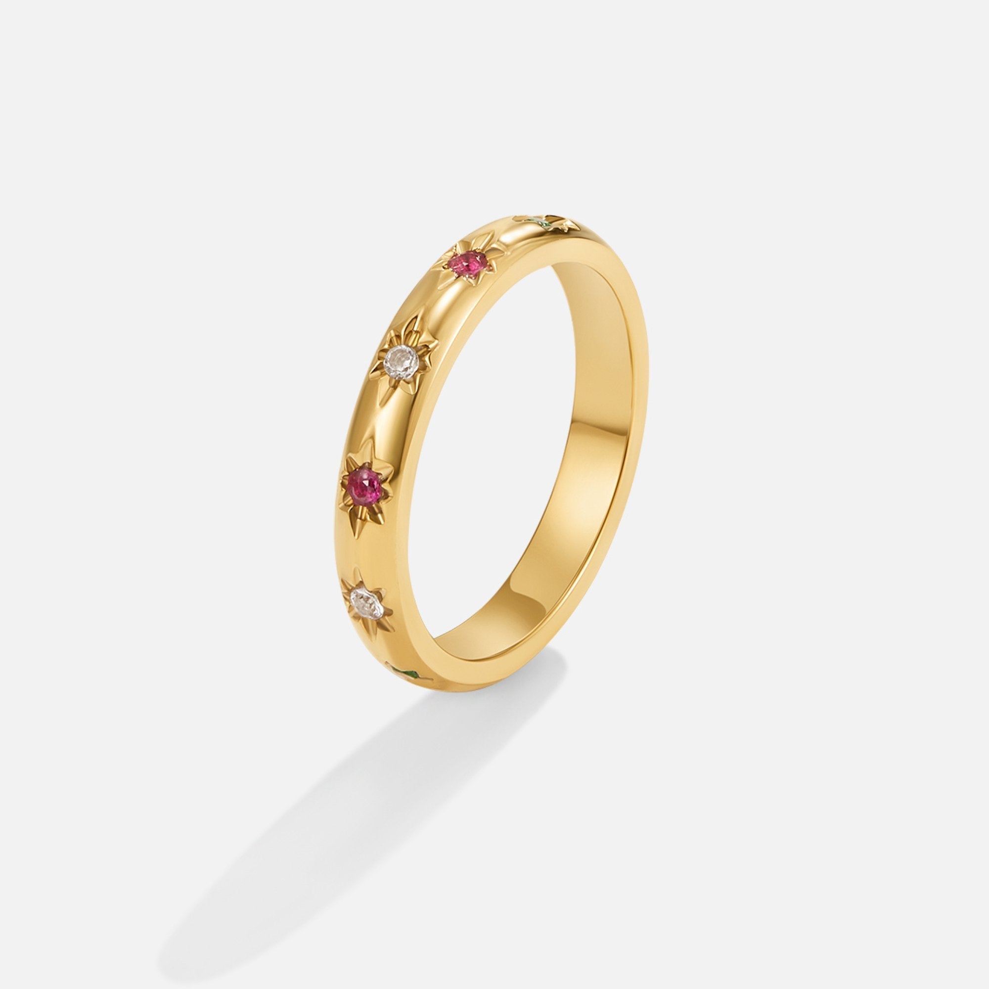Bague Tali cristal arc-en-ciel