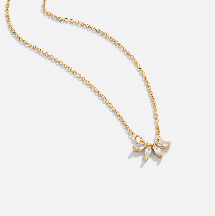 Collier Pendentif Feuille Tiffany en Cristal