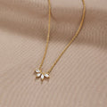 Collier Pendentif Feuille Tiffany en Cristal