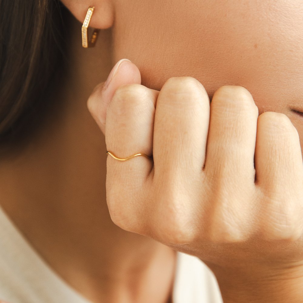 Bague Tina Empilable Dorée
