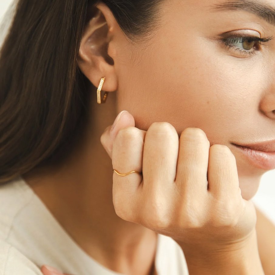 Bague Tina Empilable Dorée