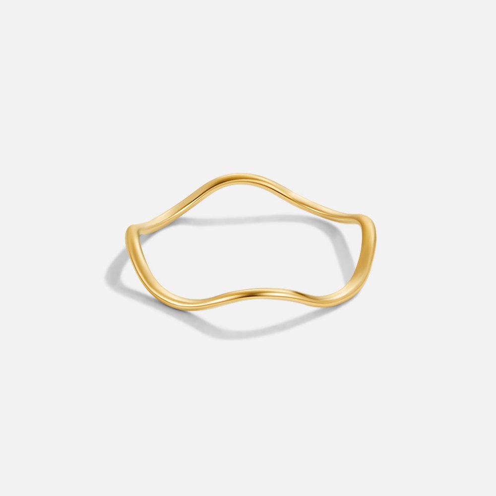 Bague Tina empilable dorée